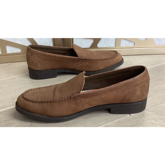 Denim & Supply Ralph Lauren Sandi Brown Leather Loafer Men Slip On Shoes 13 D